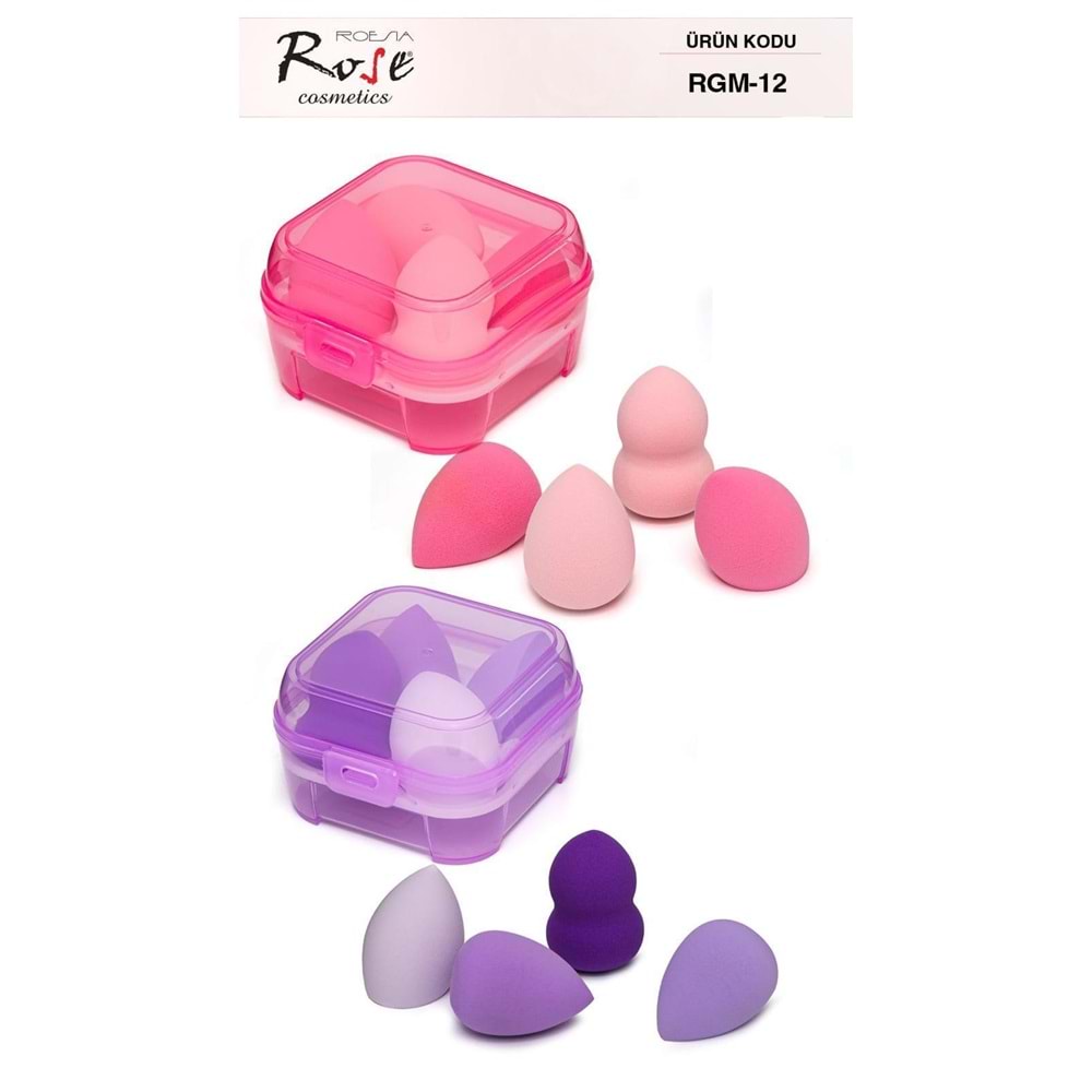 ROSE 4 LÜ MAKYAJ SÜNGERİ