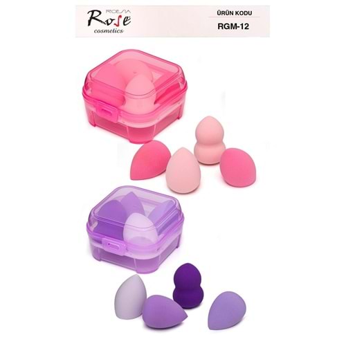ROSE 4 LÜ MAKYAJ SÜNGERİ